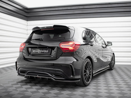Maxton Design Rear Splitter (Vertical Bars) Mercedes-Benz A AMG-Line W176 Facelift - ME-A-176F-AMGLINE-RD1G+RD2G - Image 2