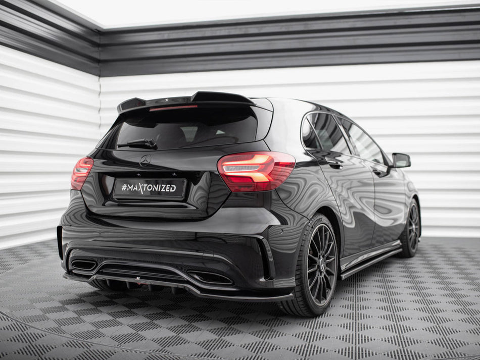 Maxton Design Rear Splitter (Vertical Bars) Mercedes-Benz A AMG-Line W176 Facelift - ME-A-176F-AMGLINE-RD1G+RD2G - Image 2