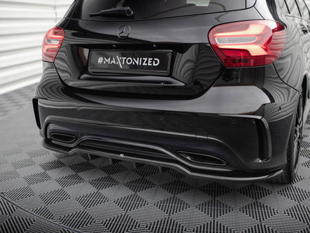 Maxton Design Rear Splitter (Vertical Bars) Mercedes-Benz A AMG-Line W176 Facelift - ME-A-176F-AMGLINE-RD1G+RD2G - Image 3