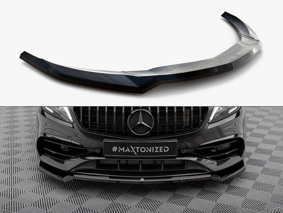 Maxton Design Front Splitter V.1 Mercedes-Benz A AMG-Line W176 Facelift - ME-A-176F-AMGLINE-FD1G - Image 1