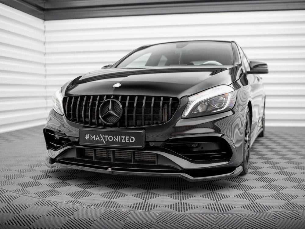 Maxton Design Front Splitter V.1 Mercedes-Benz A AMG-Line W176 Facelift - ME-A-176F-AMGLINE-FD1G - Image 2