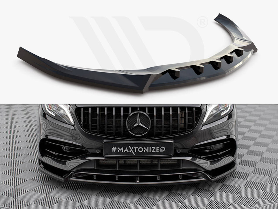MAXTON DESIGN Front Splitter V.2 Mercedes-Benz A AMG-Line W176 Facelift