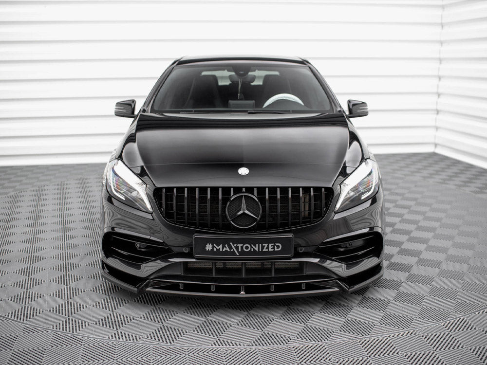 Maxton Design Front Splitter V.2 Mercedes-Benz A AMG-Line W176 Facelift - ME-A-176F-AMGLINE-FD2G - Image 3