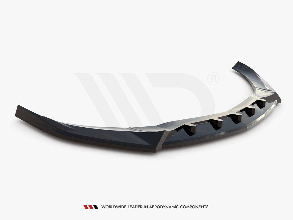 Maxton Design Front Splitter V.2 Mercedes-Benz A AMG-Line W176 Facelift - ME-A-176F-AMGLINE-FD2G - Image 5