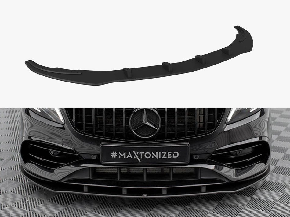 Street PRO Front Splitter Mercedes-Benz A AMG-Line W176 Facelift - Black-Red