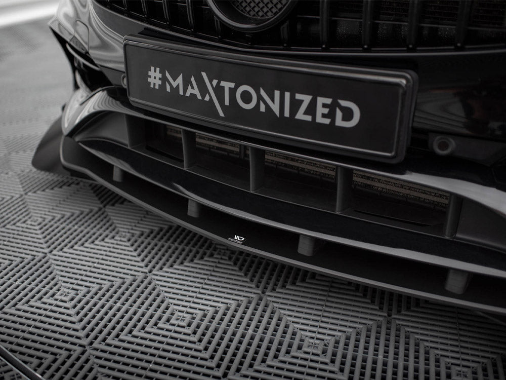 Maxton Design Street PRO Front Splitter + Flaps Mercedes-Benz A AMG-Line W176 Facelift - MEA176FAMGLINECNC-FD1B+FSF1G - Image 4