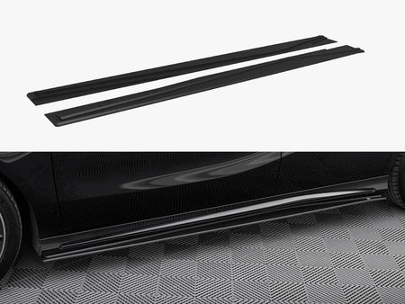 Maxton Design Street PRO Side Skirts Diffusers Mercedes-Benz A AMG-Line W176 Facelift - MEA176FAMGLINECNC-SD1B - Image 1