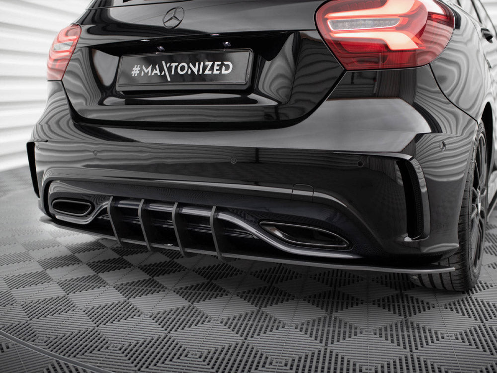 Maxton Design Street PRO Rear Diffuser Mercedes-Benz A AMG-Line W176 Facelift - MEA176FAMGLINECNC-RS1B - Image 3