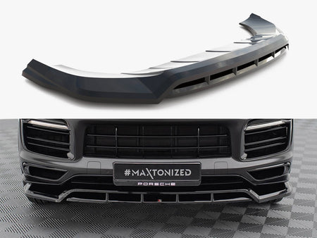 Maxton Design Front Splitter Porsche Cayenne Sport Design Mk3 - PO-CAY-3-SPORT-FD1G+FD1RG - Image 1