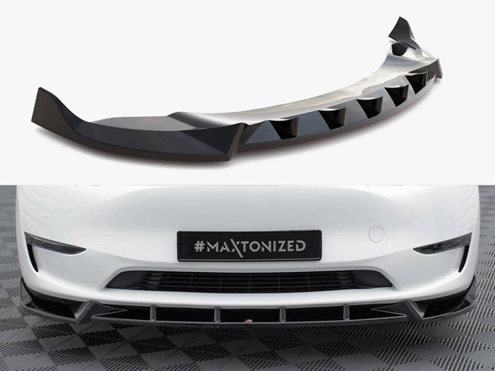Maxton Design Front Splitter V.1 Tesla Model Y - TE-MODELY-1-FD1G - Image 1