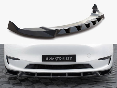 Maxton Design Front Splitter V.1 Tesla Model Y - TE-MODELY-1-FD1G - Image 1