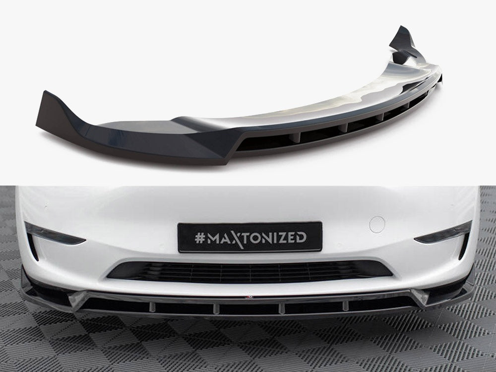 Maxton Design Front Splitter V.2 Tesla Model Y - TE-MODELY-1-FD2G+FD2RG - Image 1