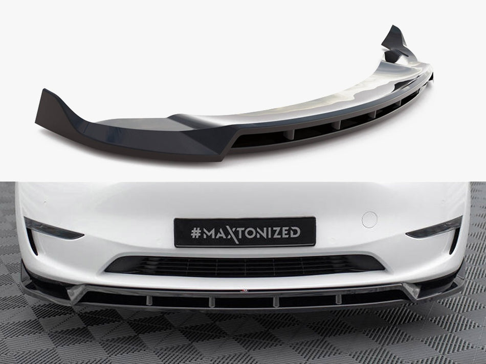 Maxton Design Front Splitter V.2 Tesla Model Y - TE-MODELY-1-FD2G+FD2RG - Image 1