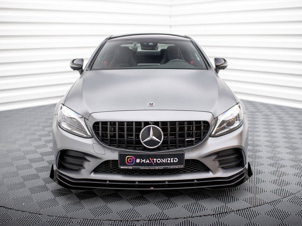 Maxton Design Street PRO Front Splitter + Flaps Mercedes-AMG C43 Coupe C205 Facelift - MEC205F43CCNC-FD1B+FSF1G - Image 3
