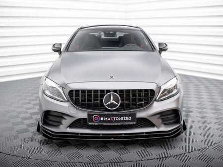 Maxton Design Street PRO Front Splitter + Flaps Mercedes-AMG C43 Coupe C205 Facelift - MEC205F43CCNC-FD1B+FSF1G - Image 3