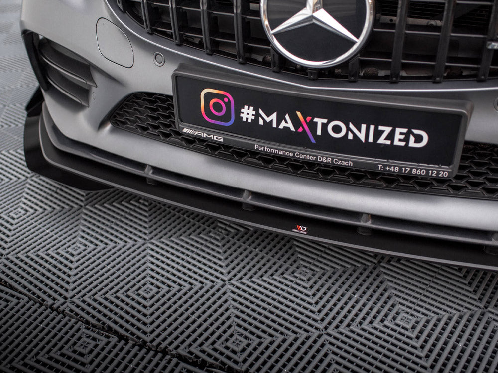 Maxton Design Street PRO Front Splitter + Flaps Mercedes-AMG C43 Coupe C205 Facelift - MEC205F43CCNC-FD1B+FSF1G - Image 4