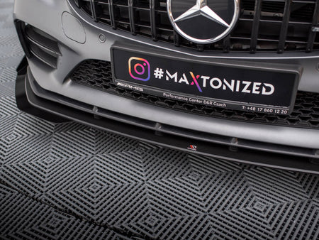 Maxton Design Street PRO Front Splitter + Flaps Mercedes-AMG C43 Coupe C205 Facelift - MEC205F43CCNC-FD1B+FSF1G - Image 4