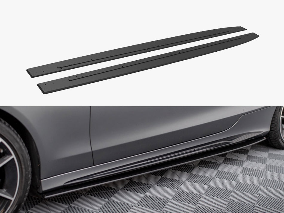 Maxton Design Street PRO Side Skirts Diffusers Mercedes-AMG C43 Coupe C205 Facelift - MEC205F43CCNC-SD1B - Image 1