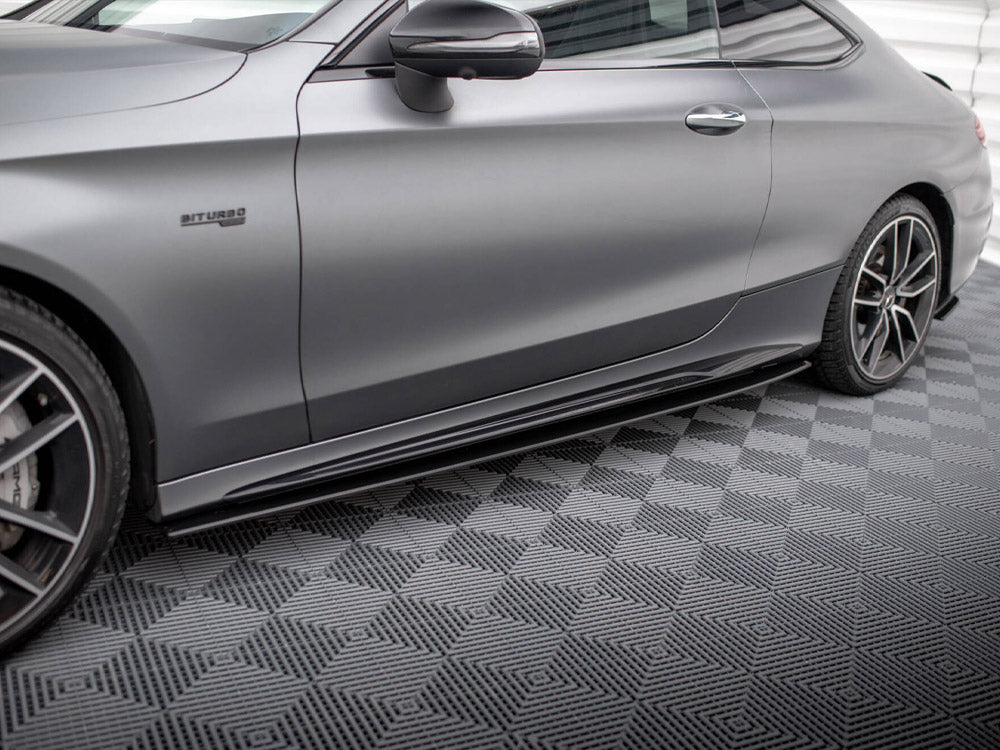 Street PRO Side Skirts Diffusers Mercedes-AMG C43 Coupe C205 Facelift