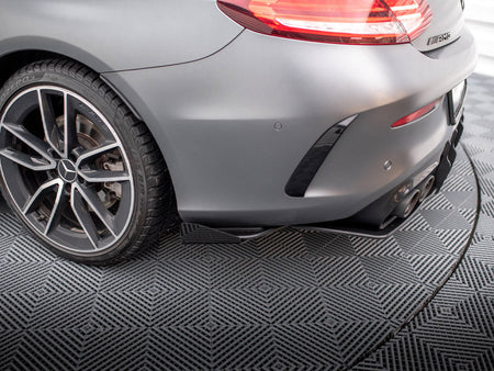 Maxton Design Street Pro Rear Side Splitters + Flaps Mercedes-AMG C43 Coupe C205 Facelift - MEC205F43CCNC-RSD1B+RSF1G - Image 4