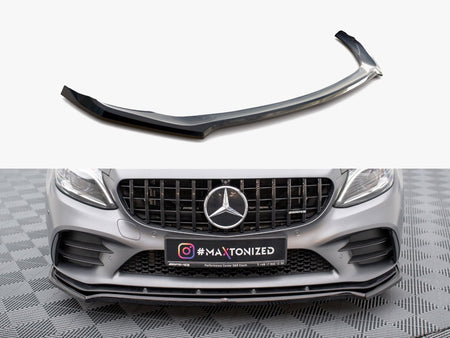 Maxton Design Front Splitter V.1 Mercedes-AMG C43 Coupe / Sedan / Estate C205 / W205 / S205 Facelift - ME-C-205F-43-C-FD1G - Image 1
