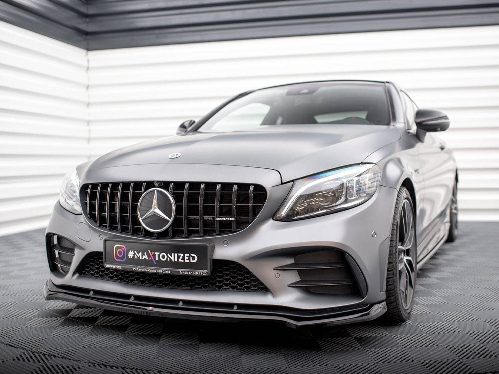 Maxton Design Front Splitter V.1 Mercedes-AMG C43 Coupe / Sedan / Estate C205 / W205 / S205 Facelift - ME-C-205F-43-C-FD1G - Image 2