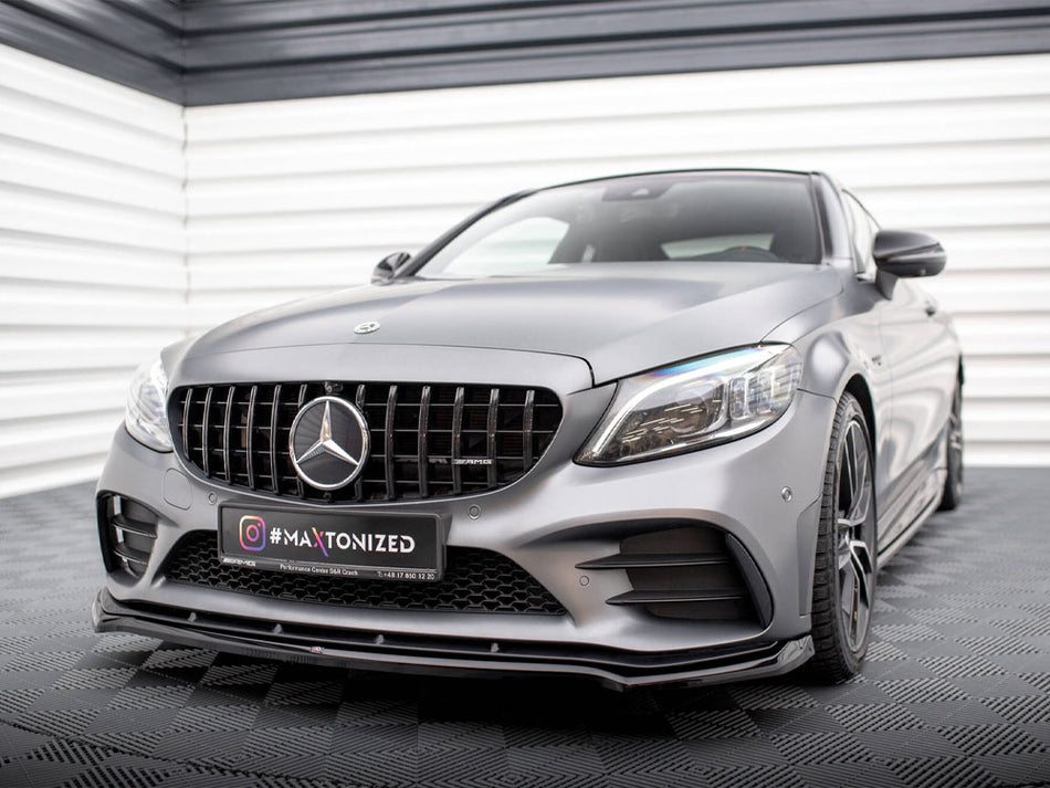 Maxton Design Front Splitter V.1 Mercedes-AMG C43 Coupe / Sedan / Estate C205 / W205 / S205 Facelift - ME-C-205F-43-C-FD1G - Image 2