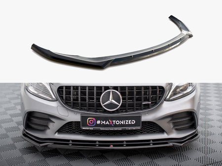 Maxton Design Front Splitter V.2 Mercedes-AMG C43 Coupe / Sedan / Estate C205 / W205 / S205 Facelift - ME-C-205F-43-C-FD2G - Image 1