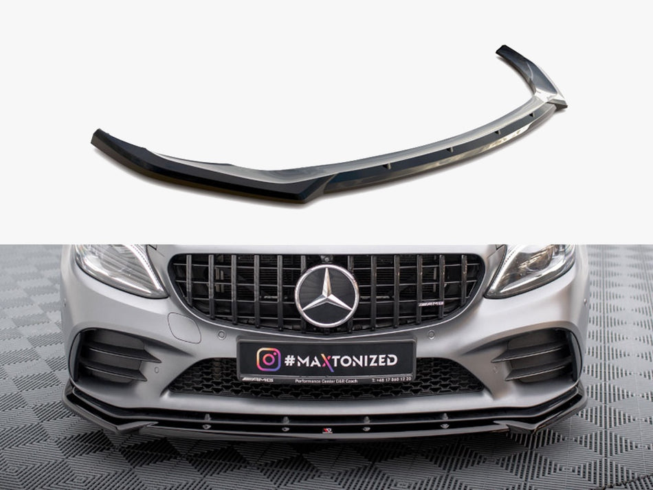 Maxton Design Front Splitter V.2 Mercedes-AMG C43 Coupe / Sedan / Estate C205 / W205 / S205 Facelift - ME-C-205F-43-C-FD2G - Image 1