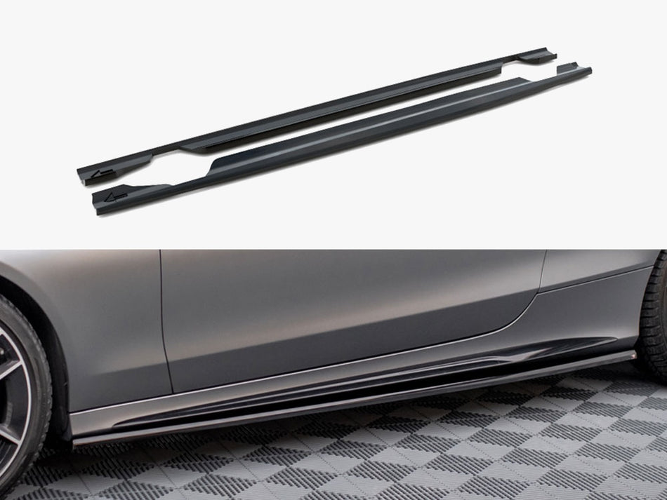 Maxton Design Side Skirts Diffusers Mercedes-AMG C43 Coupe C205 Facelift - ME-C-205F-43-C-SD1G - Image 1