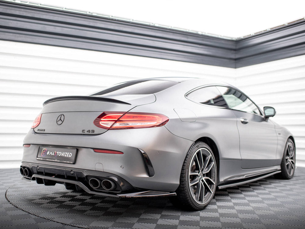 Maxton Design Rear Splitter (Vertical Bars) Mercedes-AMG C43 Coupe C205 Facelift - ME-C-205F-43-C-RD1G+RD2G - Image 2
