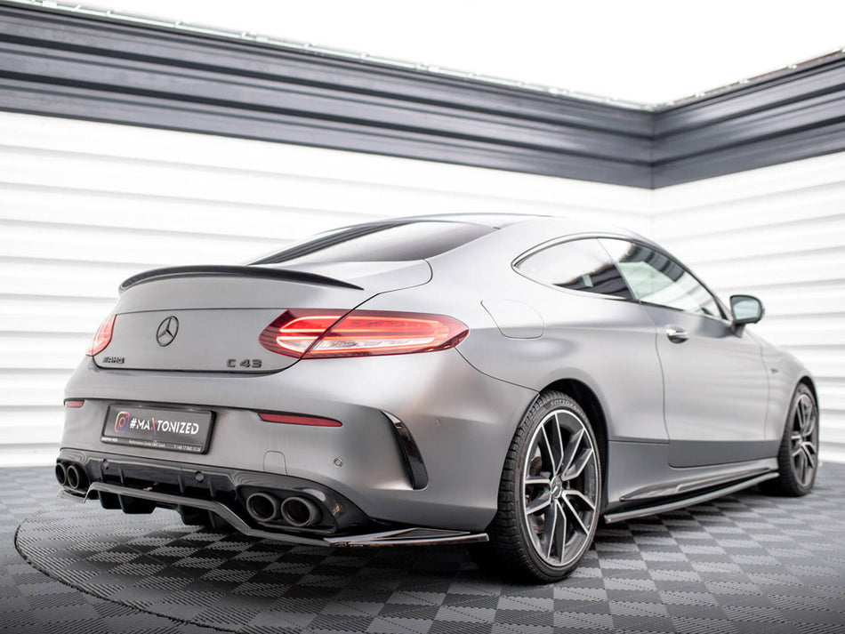 Maxton Design Rear Splitter (Vertical Bars) Mercedes-AMG C43 Coupe C205 Facelift - ME-C-205F-43-C-RD1G+RD2G - Image 2
