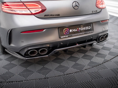 Maxton Design Rear Splitter (Vertical Bars) Mercedes-AMG C43 Coupe C205 Facelift - ME-C-205F-43-C-RD1G+RD2G - Image 3