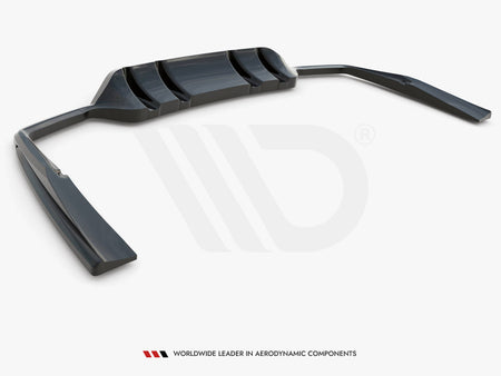 Maxton Design Rear Splitter (Vertical Bars) Mercedes-AMG C43 Coupe C205 Facelift - ME-C-205F-43-C-RD1G+RD2G - Image 7