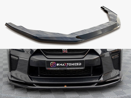 Maxton Design Front Splitter V.1 Nissan GTR R35 2nd Facelift - NI-GTR-4F3-FD1G - Image 1