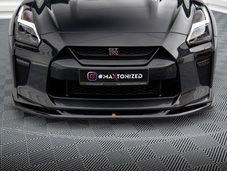 Maxton Design Front Splitter V.1 Nissan GTR R35 2nd Facelift - NI-GTR-4F3-FD1G - Image 4