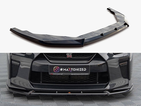 Maxton Design Front Splitter V.2 Nissan GTR R35 2nd Facelift - NI-GTR-4F3-FD2G - Image 1
