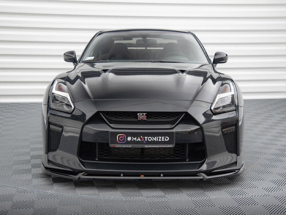 Maxton Design Front Splitter V.2 Nissan GTR R35 2nd Facelift - NI-GTR-4F3-FD2G - Image 2