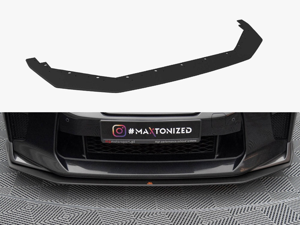 Maxton Design Street PRO Front Splitter Nissan GTR R35 2nd Facelift - NIGTR4F3CNC-FD1B - Image 1