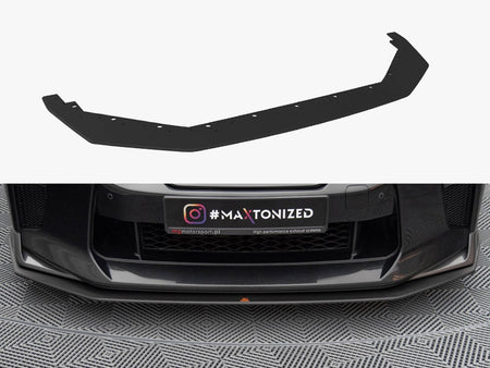 Maxton Design Street PRO Front Splitter Nissan GTR R35 2nd Facelift - NIGTR4F3CNC-FD1B - Image 1
