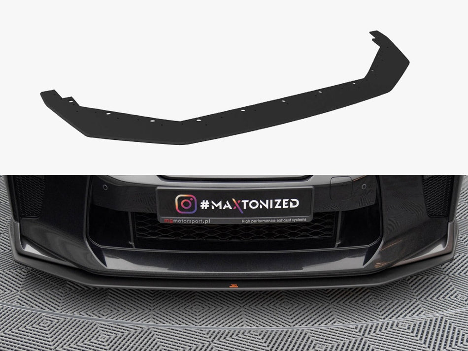Maxton Design Street PRO Front Splitter Nissan GTR R35 2nd Facelift - NIGTR4F3CNC-FD1B - Image 1
