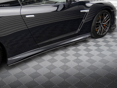 Maxton Design Street PRO Side Skirts Diffusers Nissan GTR R35 2nd Facelift - NIGTR4F3CNC-SD1B - Image 4