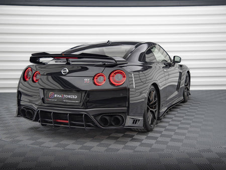 Maxton Design Street Pro Rear Side Splitters Nissan GTR R35 2nd Facelift - NIGTR4F3CNC-RSD1B - Image 2