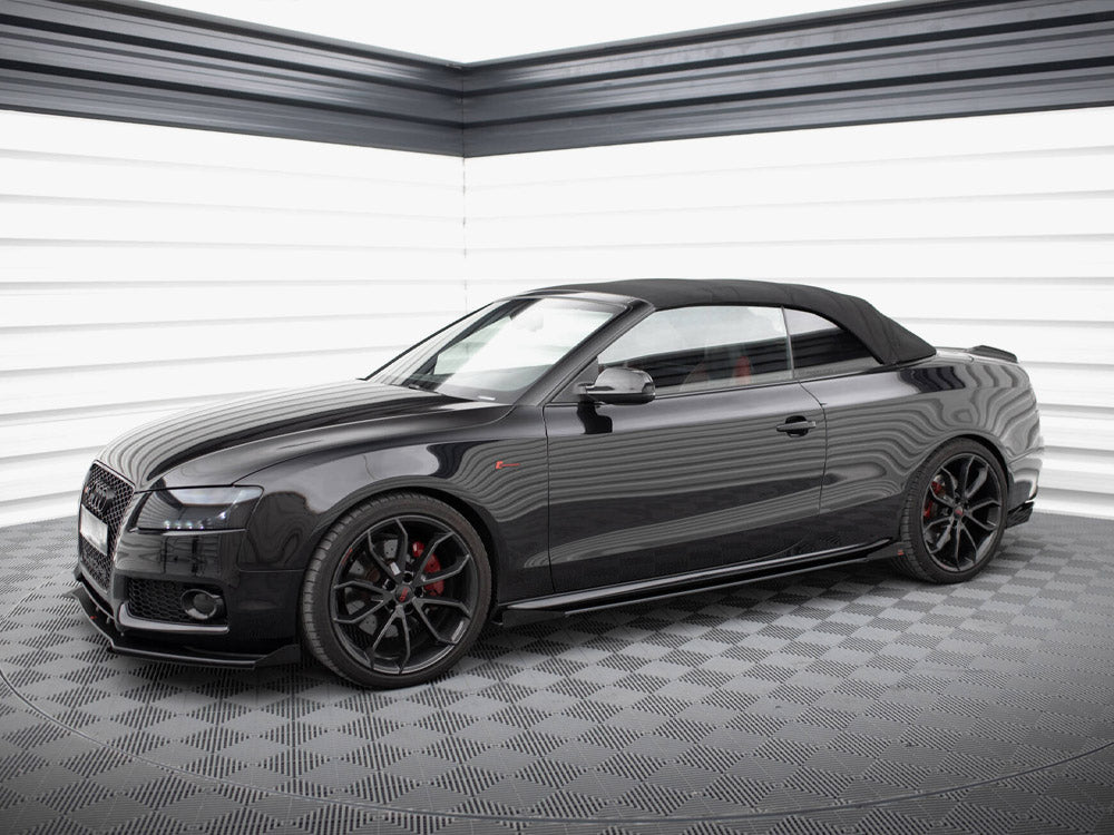 Maxton Design Street PRO Side Skirts Diffusers + Flaps Audi A5 / A5 S-Line / S5 Coupe / Cabrio 8T / 8T Facelift - AUS51CNC-SD1B+SF1G - Image 2