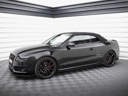 Maxton Design Street PRO Side Skirts Diffusers + Flaps Audi A5 / A5 S-Line / S5 Coupe / Cabrio 8T / 8T Facelift - AUS51CNC-SD1B+SF1G - Image 2