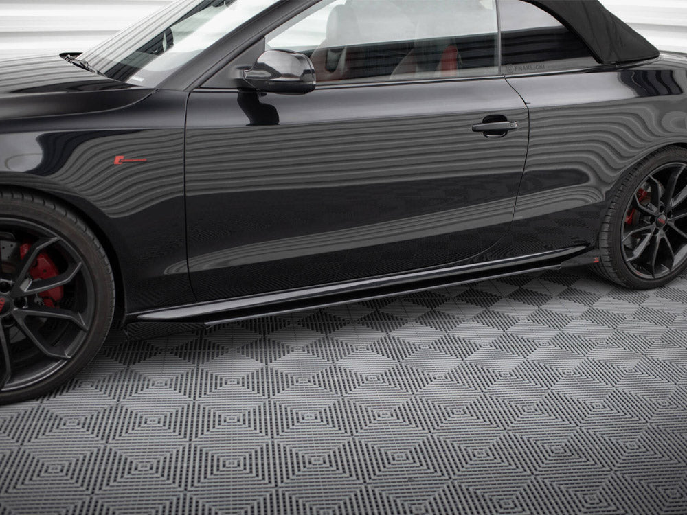 Maxton Design Street PRO Side Skirts Diffusers + Flaps Audi A5 / A5 S-Line / S5 Coupe / Cabrio 8T / 8T Facelift - AUS51CNC-SD1B+SF1G - Image 3