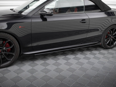 Maxton Design Street PRO Side Skirts Diffusers + Flaps Audi A5 / A5 S-Line / S5 Coupe / Cabrio 8T / 8T Facelift - AUS51CNC-SD1B+SF1G - Image 3