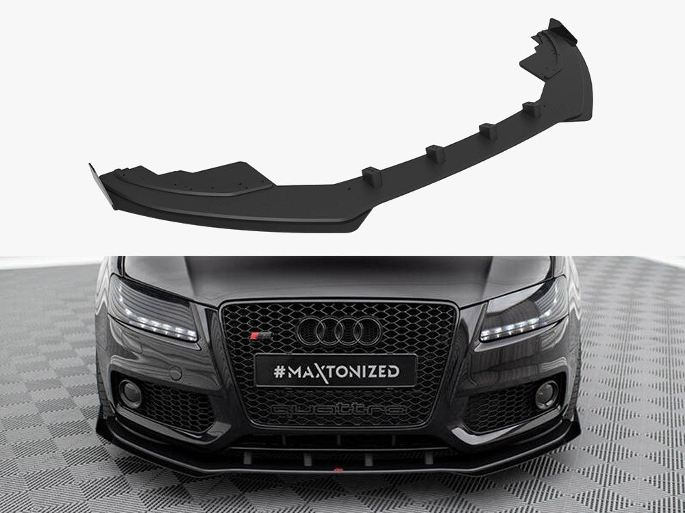 Maxton Design Street PRO Front Splitter + Flaps Audi S5 / A5 S-Line 8T - AUS51CNC-FD1B+FSF1G - Image 1