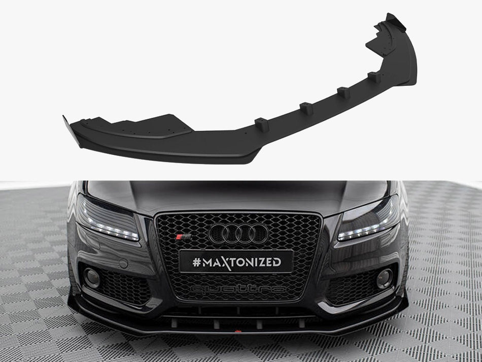 Maxton Design Street PRO Front Splitter + Flaps Audi S5 / A5 S-Line 8T - AUS51CNC-FD1B+FSF1G - Image 1