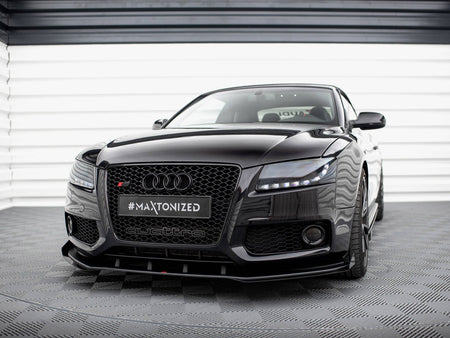 Maxton Design Street PRO Front Splitter + Flaps Audi S5 / A5 S-Line 8T - AUS51CNC-FD1B+FSF1G - Image 2
